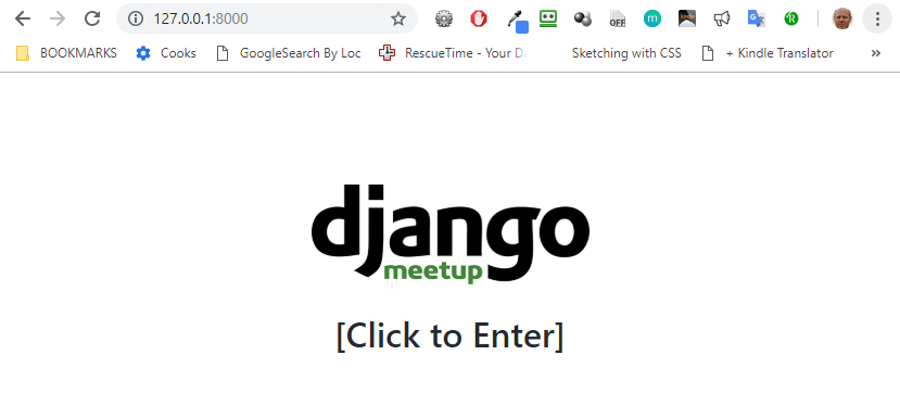 fork for Django Meetup github repo