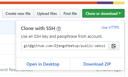 fork for Django Meetup github repo